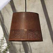 PR Home hanglamp Corta, roestkleurig, stekker, Ø 38 cm, E27