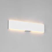 LED wandlamp op accu Conchita, breedte 32 cm, wit, metaal, CCT