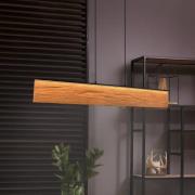 LED hanglamp Kalea, lengte 110 cm, houtkleurig, hout