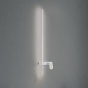 Wandlamp EASY LEFT, wit, breedte 80 cm, metaal, GU10 + LED