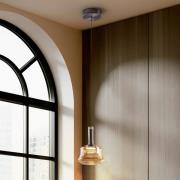 LED hanglamp Scarlett, amberkleurig, Ø 18 cm, glas