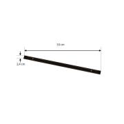 Lindby stroomrail Lumaro, zwart, aluminium, lengte 53 cm