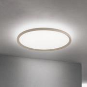 LED plafondlamp Kant, Ø 60 cm kaki, CCT metaal/kunststof