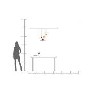 KARE hanglamp Cappelli, veelkleurig, Ø 50 cm, G9