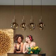 KARE hanglamp Supernova, amber, 110 cm, E27