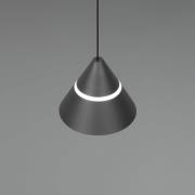 LED hanglamp Romeo, Ø 14 cm, zwart, metaal, CCT