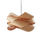 LZF hanglamp, beukenhout/nikkelkleurig, Ø 46 cm, hout