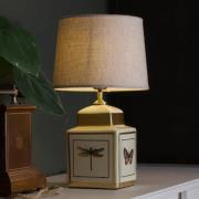 PR Home tafellamp Lucca, zandkleurig, hoogte 45 cm, keramiek