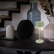 LED tafellamp Kira, groen, hoogte 19 cm, IP44, touchdim