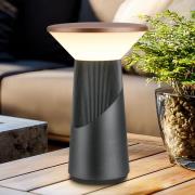 LED tafellamp Pilia, brons/antraciet, hoogte 24 cm IP44