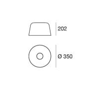 LED plafondlamp Delfi_S, zwart, Ø 35 cm, metaal