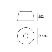 LED plafondlamp Delfi_S, zwart, Ø 45 cm, metaal