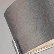 Plafondlamp Kyran, grijs, metaal, fluweel, Ø 40 cm, E27