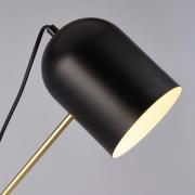 Vloerlamp Zaliha, zwart/goud, metaal, 120 cm, E27