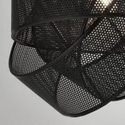 Hanglamp Mizio, zwart, metaal, Ø 28 cm, E27