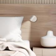 LED wandlamp Tara, wit, Ø 9 cm, metaal