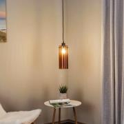 Hanglamp Soda glazen cilinder amber Ø 12 cm