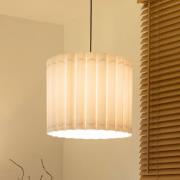 Hanglamp Aria, wit, microvezel, E27