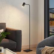 Lindby vloerlamp Sanad, hoogte 140 cm, zwart, metaal, GU10