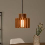 hanglamp Rollo, terracotta, Ø 31 cm, stof/metaal/glas