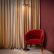 LED vloerlamp Celeste, zwart, hoogte 174 cm, metaal