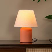 Tafellamp Macia, terracotta/natuurlijke kleur 27 cm Keramiek/stof