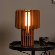 Tafellamp Rollo, terracotta, hoogte 35 cm, vilt/glas/metaal