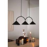 Globen Lighting hanglamp CURVE 3, zwart, 3-lamps, 95 cm
