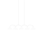 Globen Lighting hanglamp CURVE 5, wit, 5-lamps, 165 cm