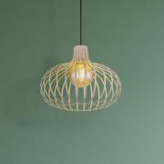 Hanglamp Mateo, crème/zandkleurig, metaal, Ø 40 cm