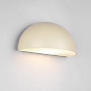 Buitenwandlamp MAAS, crème, breedte 27 cm, metaal, IP44