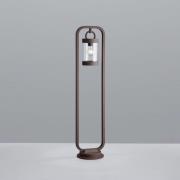 Tuinpadverlichting SAMBESI, roestkleurig, hoogte 100 cm, metaal, IP44