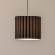 Hanglamp Aria, zwart, microvezel, E27