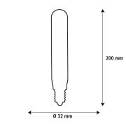 SEGULA LED Elegant Line E27 3W Tube 2.700 K Filament dimbaar