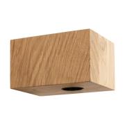 Segula wandlamp Cozy, geolied eikenhout, kubusvorm, E27