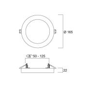 LED plafondlamp START 5in1, wit, Ø 17 cm, CCT, dimbaar
