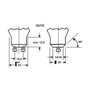 LED lamp SUPERIA RETRO ES50, GU10 3,7W 940 360lm 36°