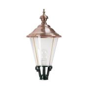 Tuinpadverlichting K3b met koperen afdekking, groen