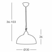 Kolarz hanglamp Nonna Ø 30 cm Bloem goudkleurig Rand glad