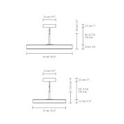 UMAGE LED hanglamp Asteria Plus Mini, zwart, Ø 31 cm CCT