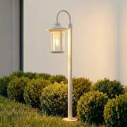Lindby tuinpadverlichting Zayn, wit, glas, hoogte 109 cm, IP65