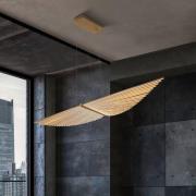 LED hanglamp SERAPH, goud geborsteld, lengte 105 cm Metaal