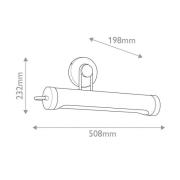 wandlamp WYNWOOD, oud messing, breedte 51 cm, metaal, 2 x E27