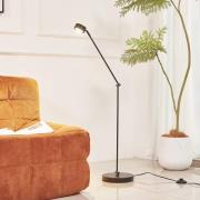 Lindby vloerlamp Jyla, 88 cm, matzwart, GX53, flexibel