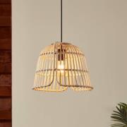 Hanglamp Glyneath met bamboe kap, Ø 37,5 cm