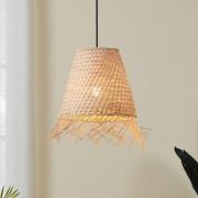 Hanglamp Aycliffe met rotan kap, Ø 30 cm