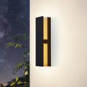 Costorio LED buitenwandlamp, indirect, zwart