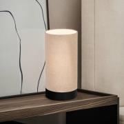 Tafellamp Feniglia met linnen kap naturel