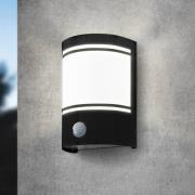 Buitenwandlamp Cerno met bewegingsmelder, zwart