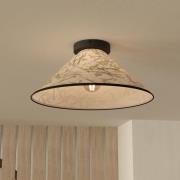 Oxpark plafondlamp, Ø 42 cm, groen/wit/zwart, stof